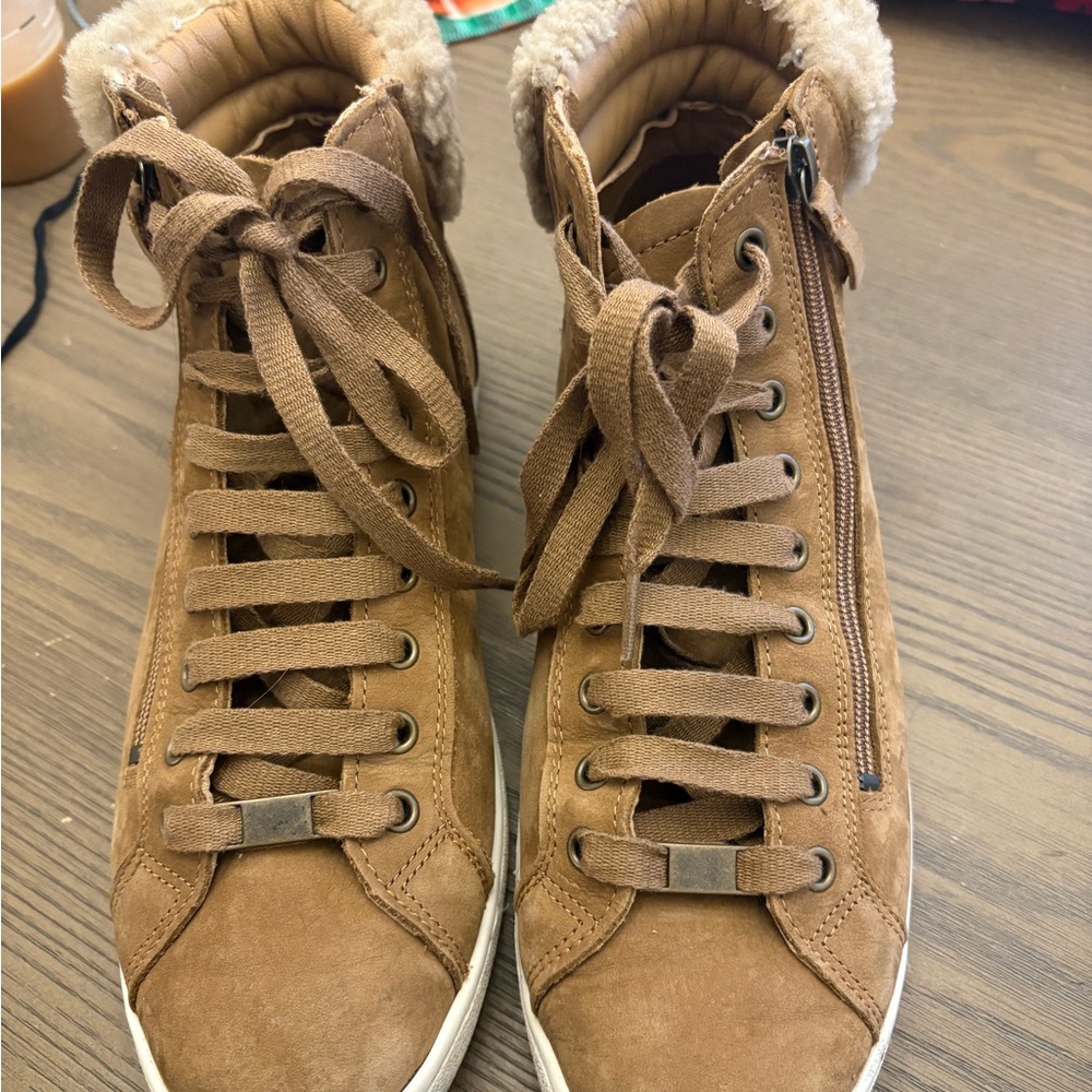 UGG Tan Women's High-Top Sneakers